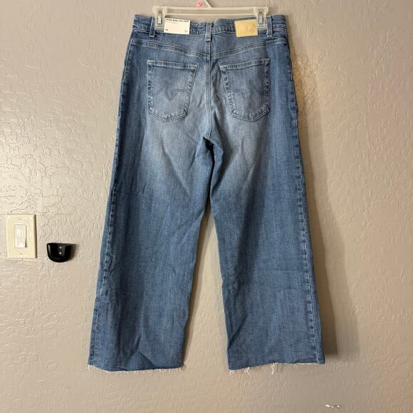 AG Saige Wide Leg Crop With Panel Mid-Rise Paneled Fit In Rosarito, 28 - Picture 2 of 7